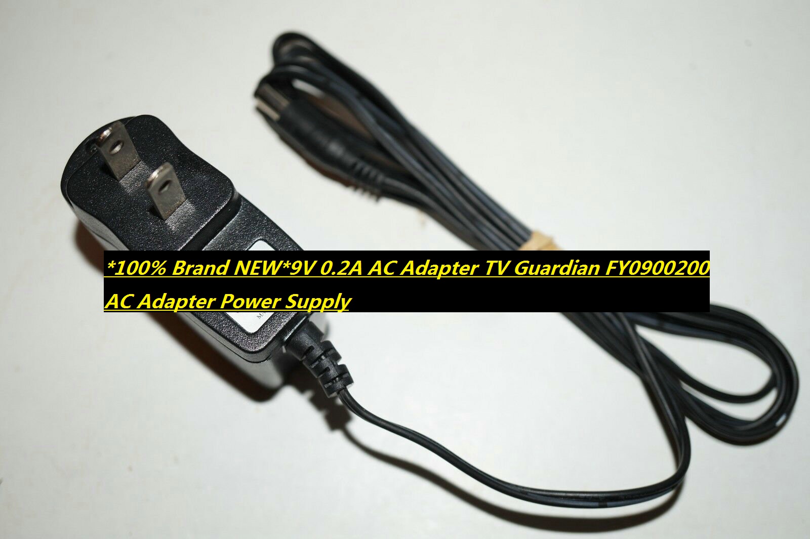 *100% Brand NEW*9V 0.2A AC Adapter TV Guardian FY0900200 AC Adapter Power Supply - Click Image to Close